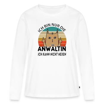 Anwältin - Frauen Premium Bio Langarmshirt - Weiß - Vorne - Julia (174cm)