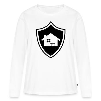Maison Propriété Armoiries - T-shirt manches longues Premium bio Femme - blanc - Devant - Julia (174cm)