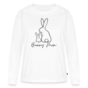 Bunny Mom - Women's Premium Organic Long Sleeve Shirt - white - Front - Julia (174cm)
