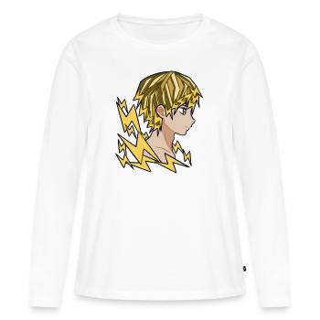blitz manga anime Lightning Comic cartoon blitze - Frauen Premium Bio Langarmshirt - Weiß - Vorne - Julia (174cm)
