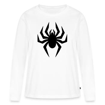 araignée - T-shirt manches longues Premium bio Femme - blanc - Devant - Julia (174cm)