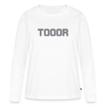 Goal Goal Football Fan - T-shirt manches longues Premium bio Femme - blanc - Devant - Julia (174cm)