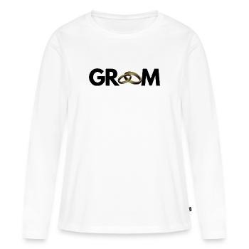 GROOM - Women's Premium Organic Long Sleeve Shirt - white - Front - Julia (174cm)