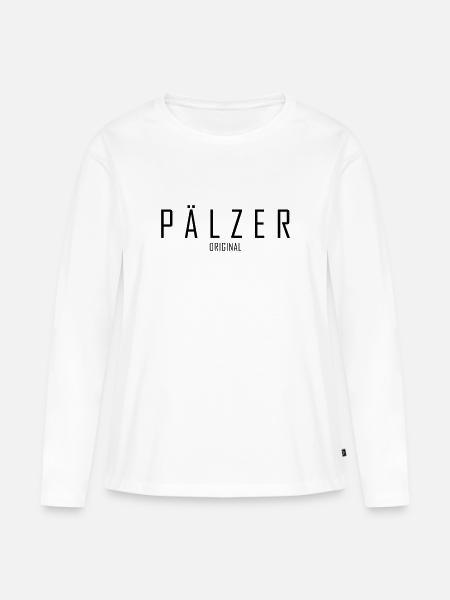 Pälzer Original - Frauen Premium Bio Langarmshirt - Weiß