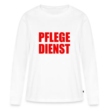 Allaitement - T-shirt manches longues Premium bio Femme - blanc - Devant - Julia (174cm)