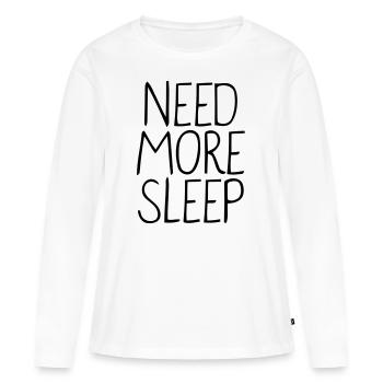 Sleep - Women's Premium Organic Long Sleeve Shirt - white - Front - Julia (174cm)
