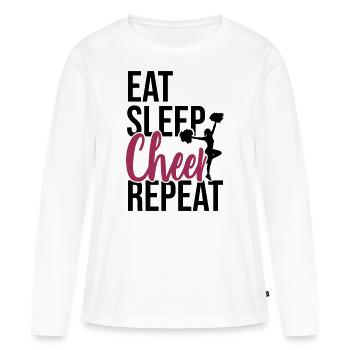 cheerleading - T-shirt manches longues Premium bio Femme - blanc - Devant - Julia (174cm)