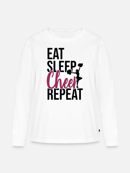 Cheerleading - Frauen Premium Bio Langarmshirt - Weiß