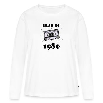 BEST OF 1980 - Women's Premium Organic Long Sleeve Shirt - white - Front - Julia (174cm)