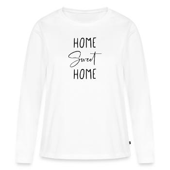 Home sweet home - Women's Premium Organic Long Sleeve Shirt - white - Front - Julia (174cm)
