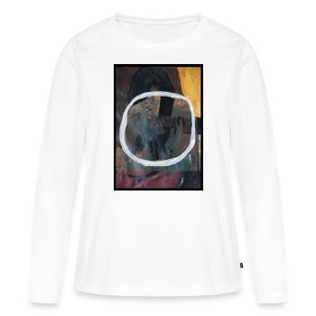 OLTRE, 2020 par massimiliano sbrescia - T-shirt manches longues Premium bio Femme - blanc - Devant - Julia (174cm)
