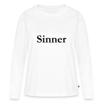 Sinner - Frauen Premium Bio Langarmshirt - Weiß - Vorne - Julia (174cm)