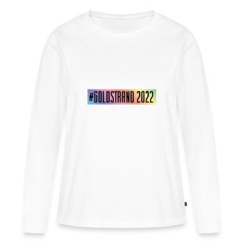 Sables d’Or 2022 - T-shirt manches longues Premium bio Femme - blanc - Devant - Julia (174cm)