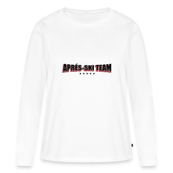 Après-Ski Team - Women's Premium Organic Long Sleeve Shirt - white - Front - Julia (174cm)