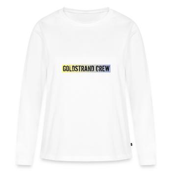 Équipage des Sables d’or - T-shirt manches longues Premium bio Femme - blanc - Devant - Julia (174cm)