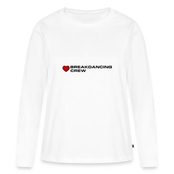 Breakdancing Crew - Frauen Premium Bio Langarmshirt - Weiß - Vorne - Julia (174cm)