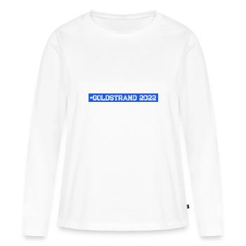 Sables d’Or 2022 - T-shirt manches longues Premium bio Femme - blanc - Devant - Julia (174cm)