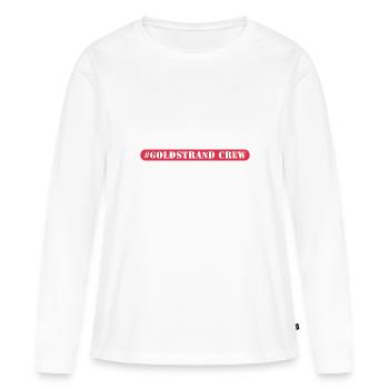 Équipage des Sables d’or - T-shirt manches longues Premium bio Femme - blanc - Devant - Julia (174cm)
