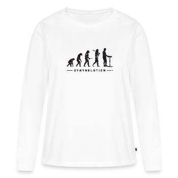 Synthelution - synthétiseur synthé analogique - - T-shirt manches longues Premium bio Femme - blanc - Devant - Julia (174cm)