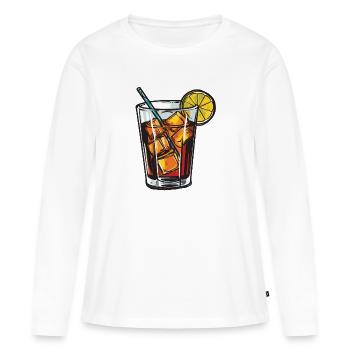 Limonade Drink - Frauen Premium Bio Langarmshirt - Weiß - Vorne - Julia (174cm)