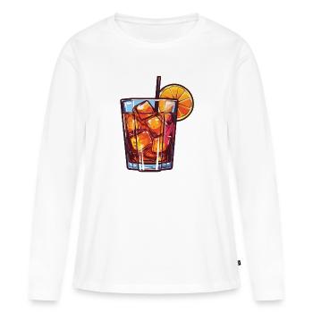 Limonade Drink - Frauen Premium Bio Langarmshirt - Weiß - Vorne - Julia (174cm)