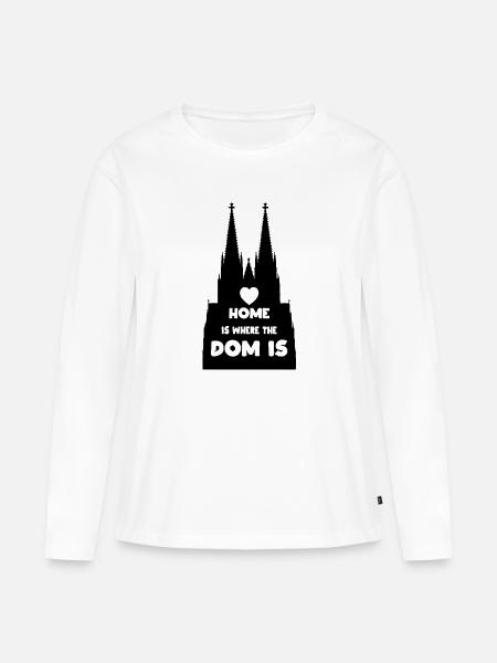 Köln - Frauen Premium Bio Langarmshirt - Weiß