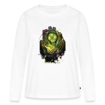 Take your pills - T-shirt manches longues Premium bio Femme - blanc - Devant - Julia (174cm)