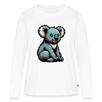 Koala - Frauen Premium Bio Langarmshirt - Weiß - Vorne - Julia (174cm)