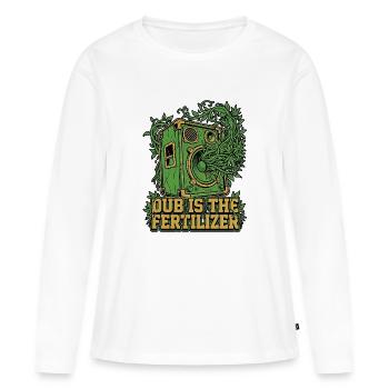 Dub Reggae Garden - T-shirt manches longues Premium bio Femme - blanc - Devant - Julia (174cm)