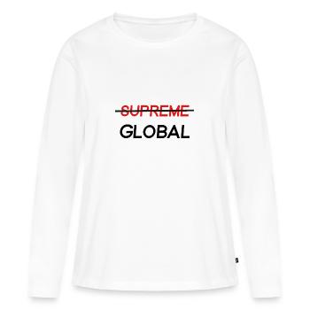 Global Elite | Cs Go | Gamer | Gaming | Geschenk - Frauen Premium Bio Langarmshirt - Weiß - Vorne - Julia (174cm)