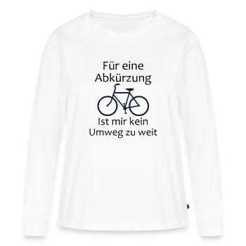 Abbreviation for cyclists. - Women's Premium Organic Long Sleeve Shirt - white - Front - Julia (174cm)