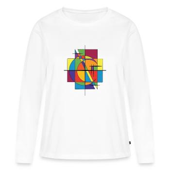 Fantasy Design - Frauen Premium Bio Langarmshirt - Weiß - Vorne - Julia (174cm)
