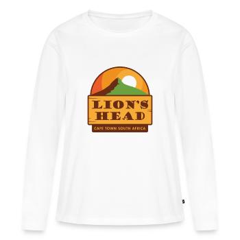 Lion's Head - Cape Town South Africa Shirt - Women's Premium Organic Long Sleeve Shirt - white - Front - Julia (174cm)