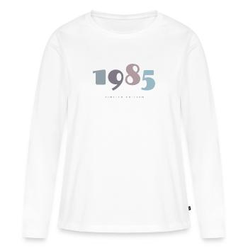 1985 Retro 40th Birthday Gift - Born 1985 - Women's Premium Organic Long Sleeve Shirt - white - Front - Julia (174cm)
