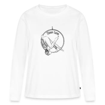 Hoop Love Aerial Hoop for artists and acrobats - Women's Premium Organic Long Sleeve Shirt - white - Front - Julia (174cm)