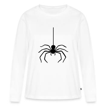 Araignée / Araignée - T-shirt manches longues Premium bio Femme - blanc - Devant - Julia (174cm)