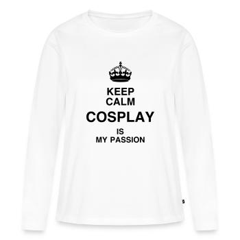 Cosplay / Cosplayer / Manga / Geek - T-shirt manches longues Premium bio Femme - blanc - Devant - Julia (174cm)