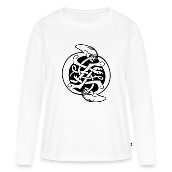 Celtic Xenomorph - T-shirt manches longues Premium bio Femme - blanc - Devant - Julia (174cm)