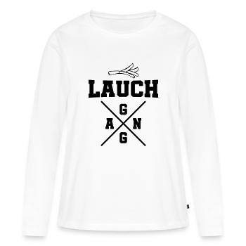 lauch gang - Frauen Premium Bio Langarmshirt - Weiß - Vorne - Julia (174cm)