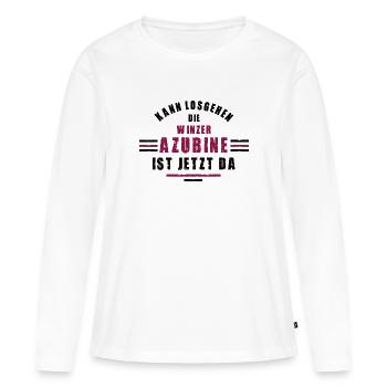 Azubine Winzer Lehre Ausbildung Winzerin - Frauen Premium Bio Langarmshirt - Weiß - Vorne - Julia (174cm)