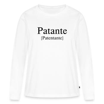 Godmother Godmother Godmother godchild baptism - Women's Premium Organic Long Sleeve Shirt - white - Front - Julia (174cm)