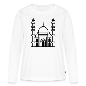 Moschee - Frauen Premium Bio Langarmshirt - Weiß - Vorne - Julia (174cm)