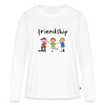 Back To School - Women's Premium Organic Long Sleeve Shirt - white - Front - Julia (174cm)