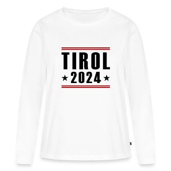 Tyrol 2024 - T-shirt manches longues Premium bio Femme - blanc - Devant - Julia (174cm)