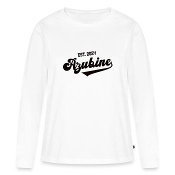 Azubine 2024 Lehrling Start Ausbildung Azubi Lehre - Frauen Premium Bio Langarmshirt - Weiß - Vorne - Julia (174cm)
