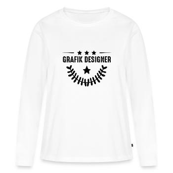 Graphic Designer Profession - Women's Premium Organic Long Sleeve Shirt - white - Front - Julia (174cm)
