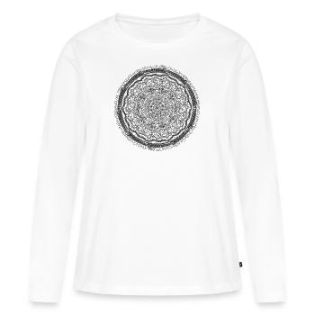 Mandala - Odin Runen - T-shirt manches longues Premium bio Femme - blanc - Devant - Julia (174cm)