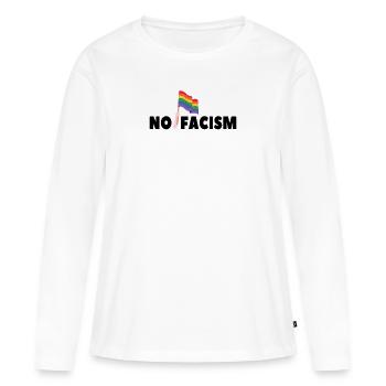 Fascisme Racisme LGBTQ Rainbow Gift - T-shirt manches longues Premium bio Femme - blanc - Devant - Julia (174cm)