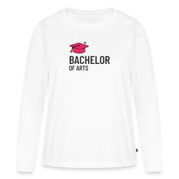 Bachelor of Arts hochschule student uni master - Women's Premium Organic Long Sleeve Shirt - white - Front - Julia (174cm)