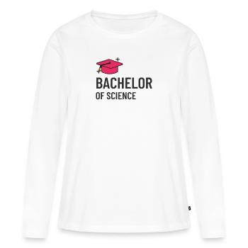 Bachelor of Science hochschule student uni master - Women's Premium Organic Long Sleeve Shirt - white - Front - Julia (174cm)